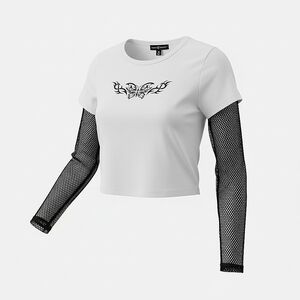 NWT! Almost Famous Fishnet Top